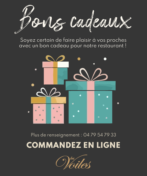 Bons cadeaux - Restaurant Les Voiles à Aix-les-Bains